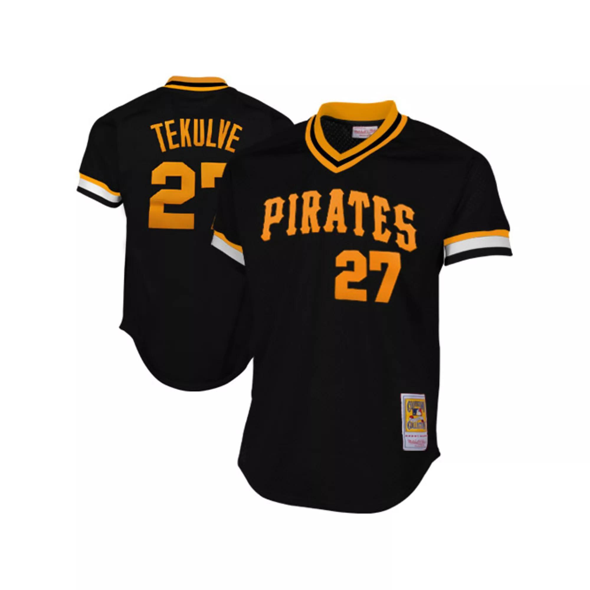 Mitchell & Ness Pittsburgh Pirates Kent Tekulve 1982 Cooperstown Collection Authentic Practice Jersey - Black, Men's,  Product Image