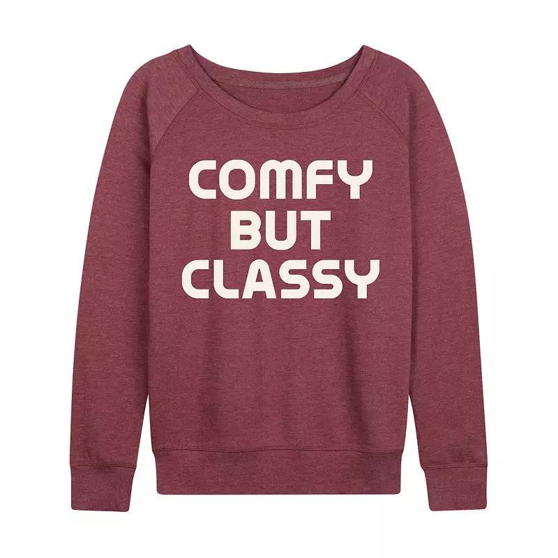 Women's Comfy But Classy French Terry Long Sleeve Tee, Girl's,  Product Image