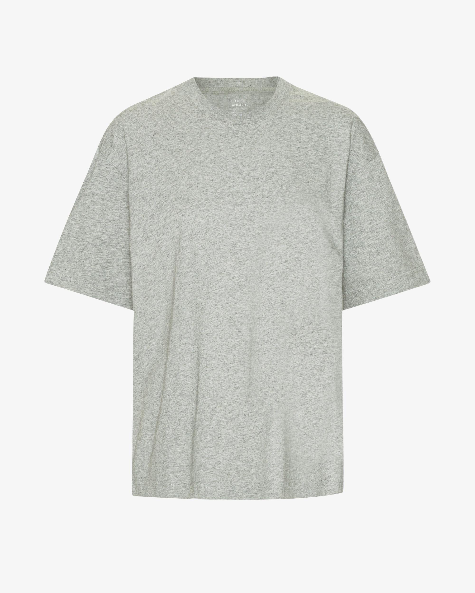 Oversized Organic T-Shirt - Heather Grey Product Image