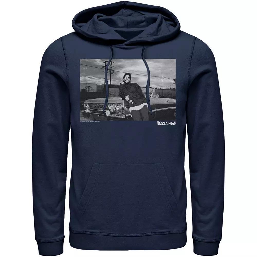 Men's Boyz In The Hood Candid Photo Real Hoodie, Size: Small, Blue Product Image