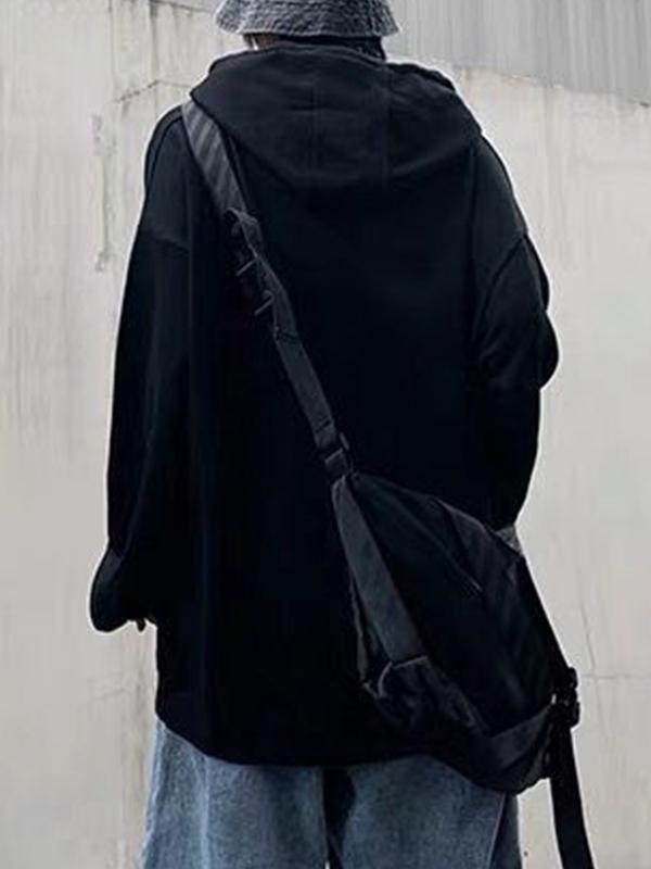 Men's Hip Pop Skull Print Oversized Hoodie Product Image