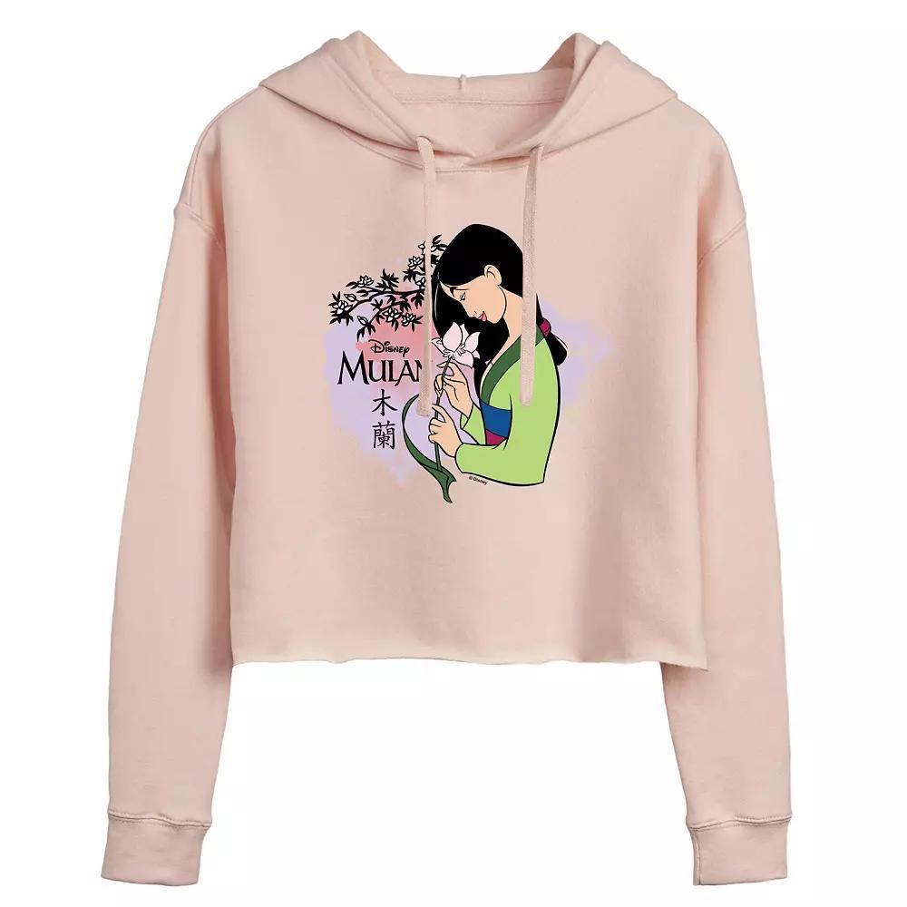 Disney's Mulan Women's Blossoms Cropped Hoodie, Girl's,  Product Image