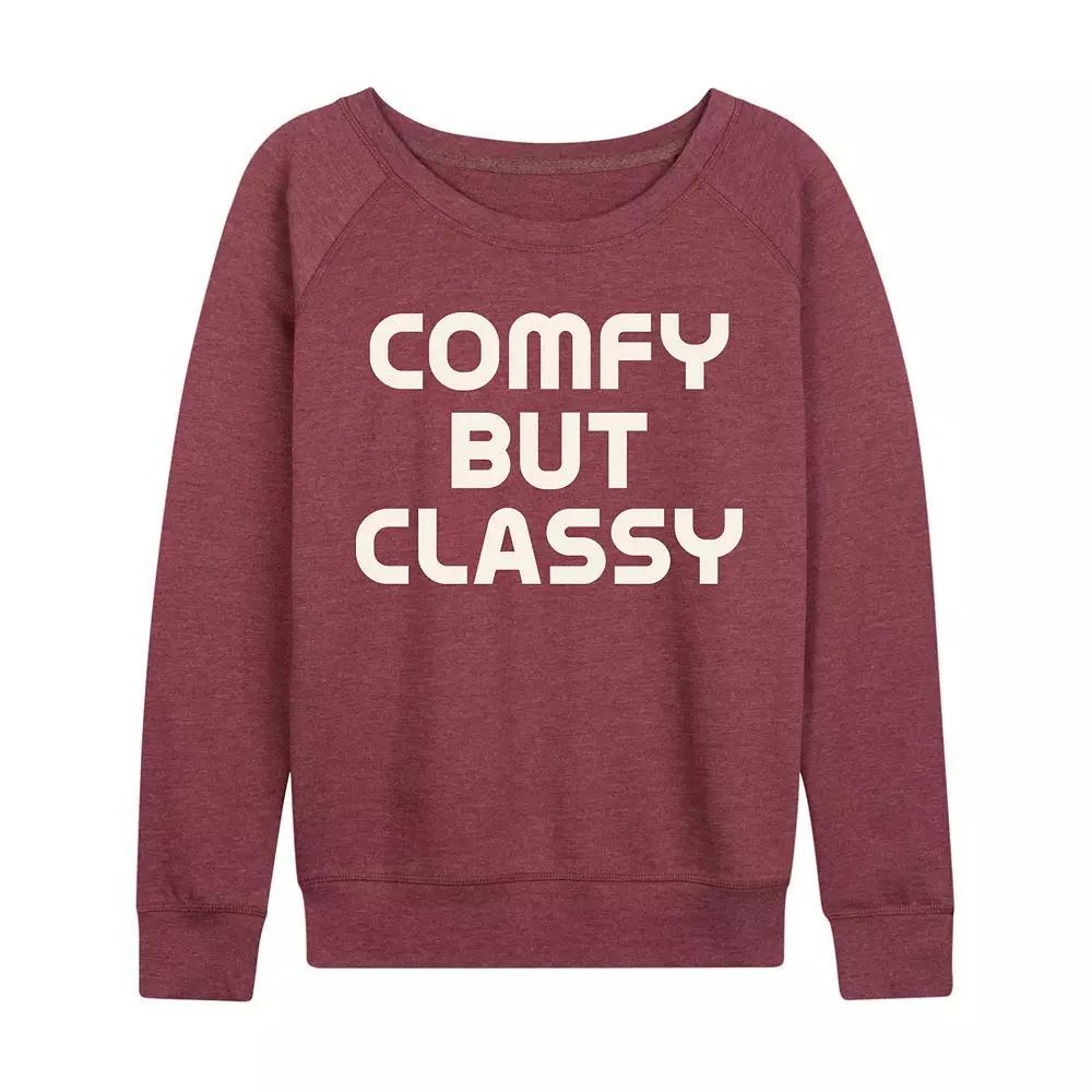 Women's Comfy But Classy French Terry Long Sleeve Tee, Girl's,  Product Image