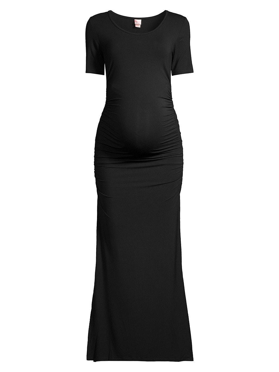 Nom Maternity Hugo Ruched Maxi Dress Product Image