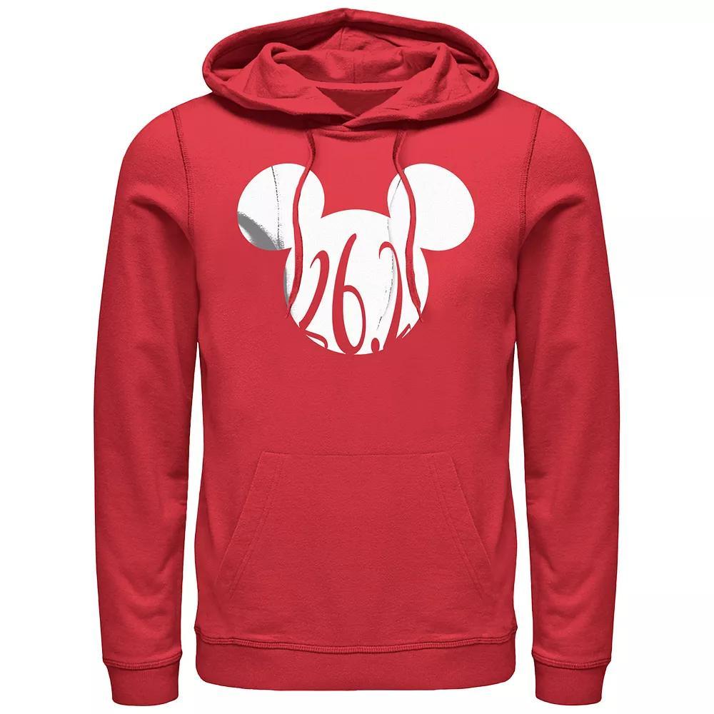 Disney's Mickey Mouse Men's 26.2 Hoodie, Size: Medium, Red Product Image