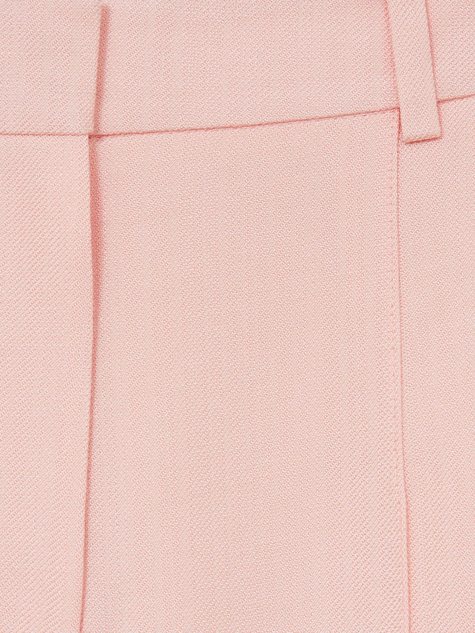 Petite Double-Breasted Peak-Lapel Suit Jacket in Pink Product Image