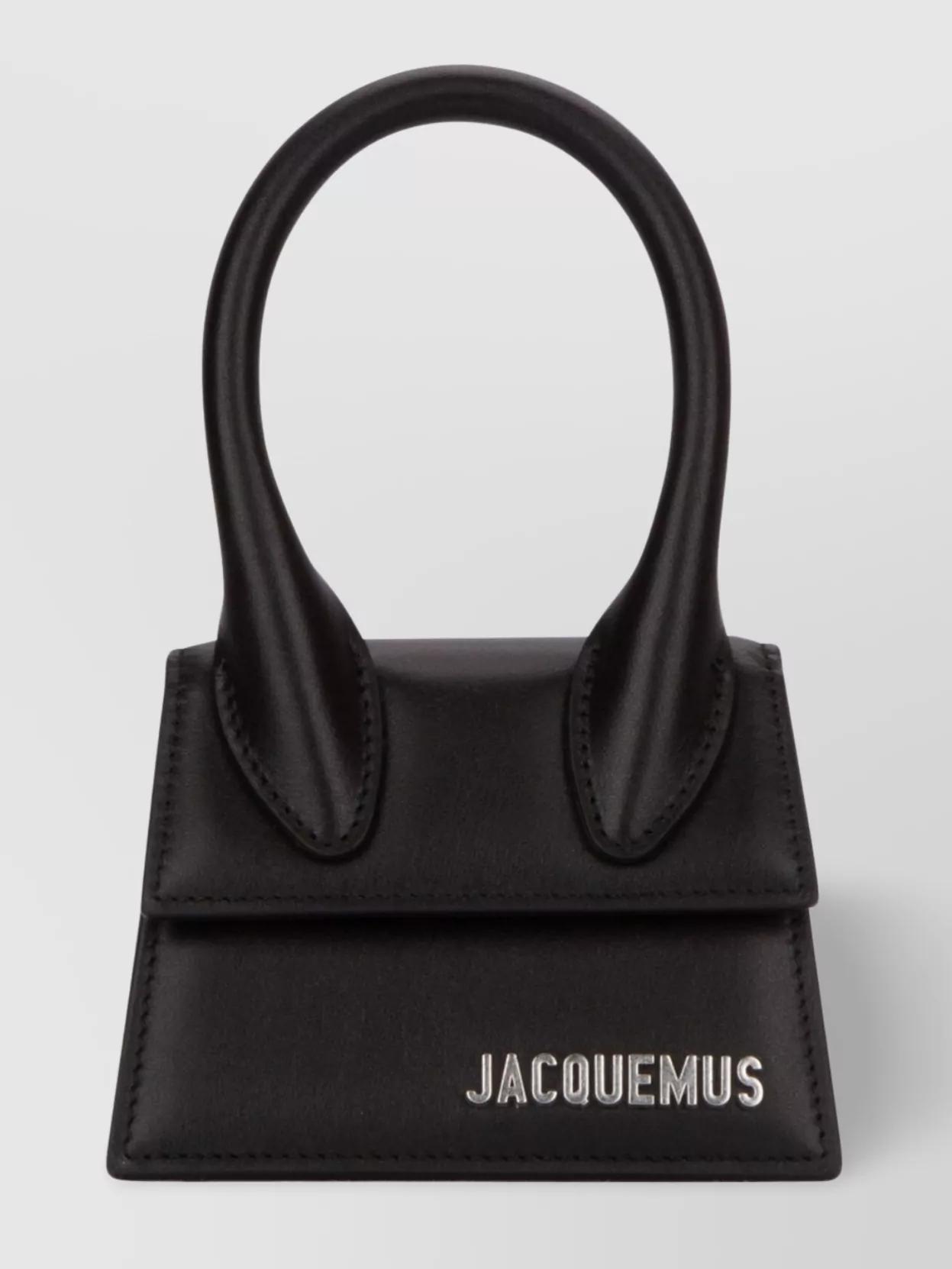 JACQUEMUS Men's Le Chiquito Homme Mini Top-handle Bag In Black Product Image