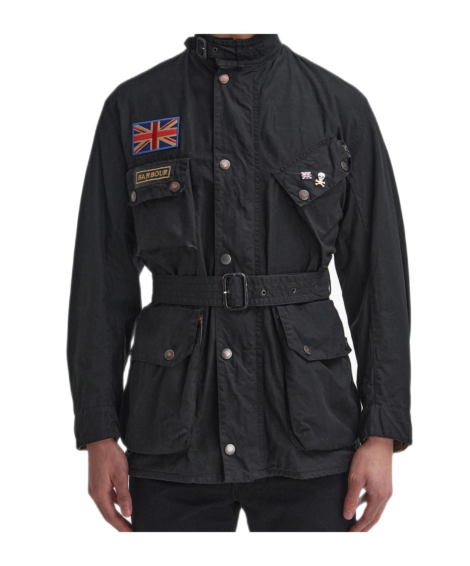 BARBOUR Long-sleeved Casual Jacket In Black Product Image