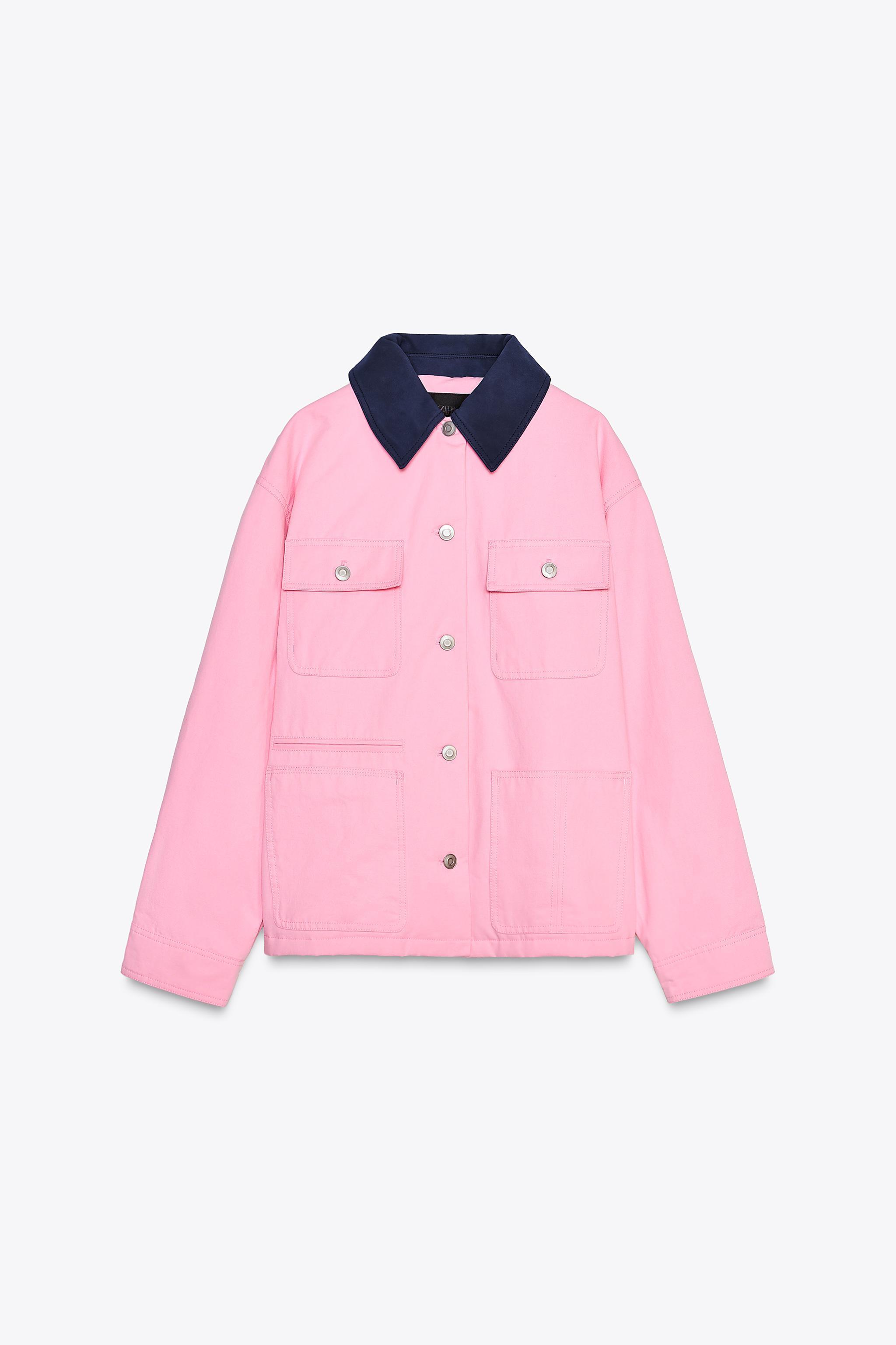 CONTRAST COLLAR JACKET Product Image