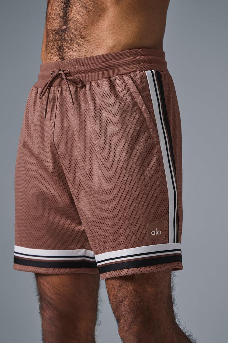 7" Key Mesh Basketball Short - Chestnut Product Image