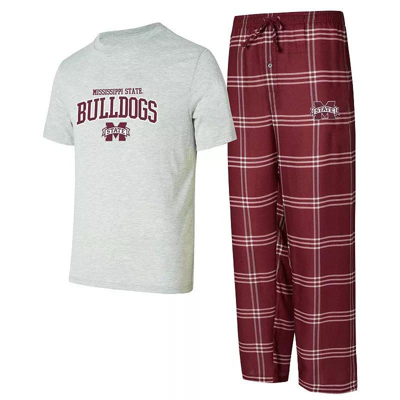 Mens Concepts Sport Mississippi State Bulldogs T-Shirt & Pants Sleep Set Product Image