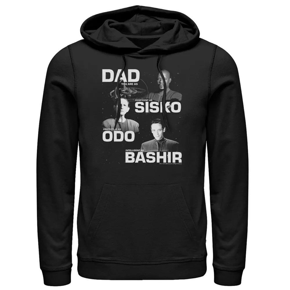 Men's Star Trek Nine Deep Space Dad Hoodie, Size: Small, Black Product Image