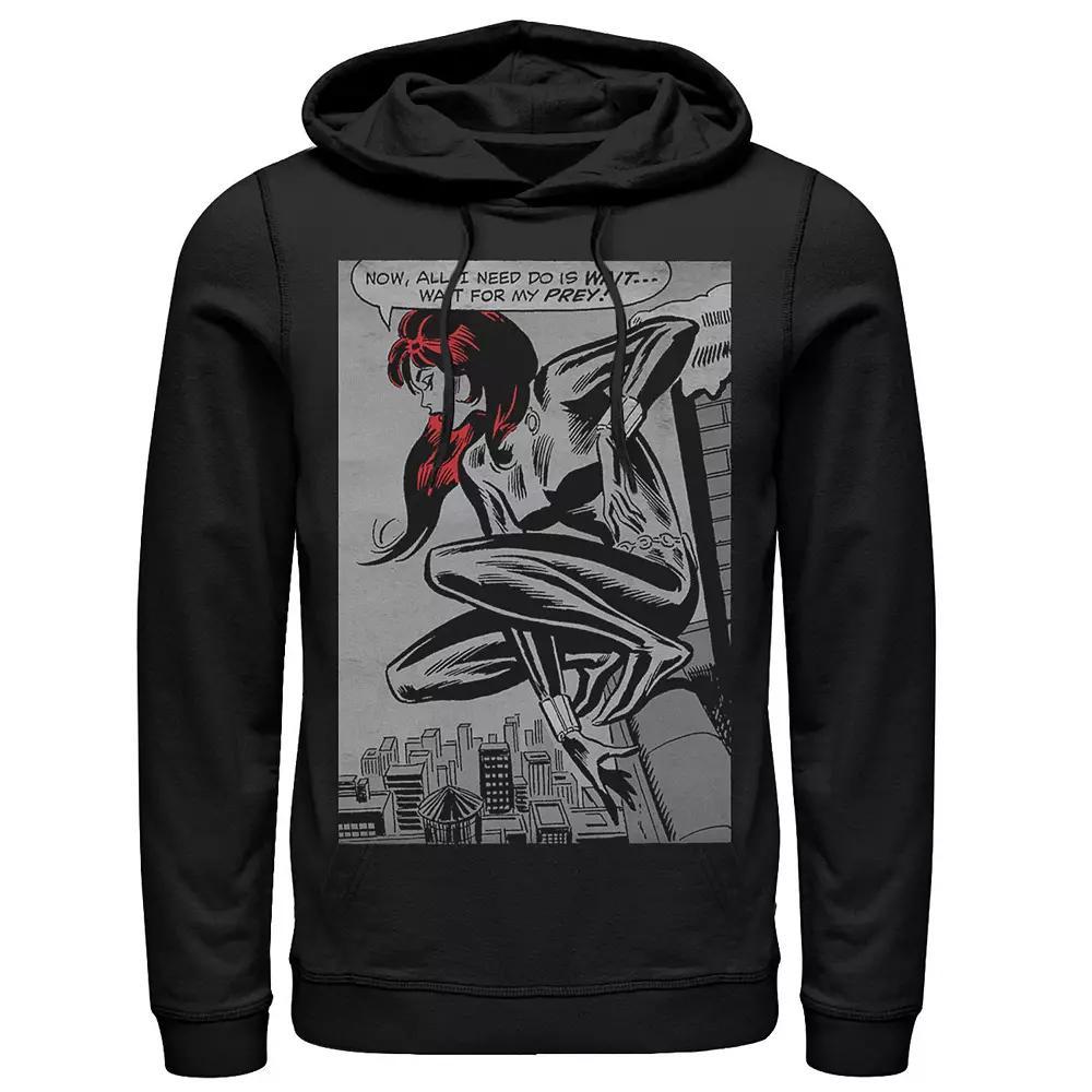Men's Marvel Black Widow Classic Retro Panel Art Hoodie,  Product Image