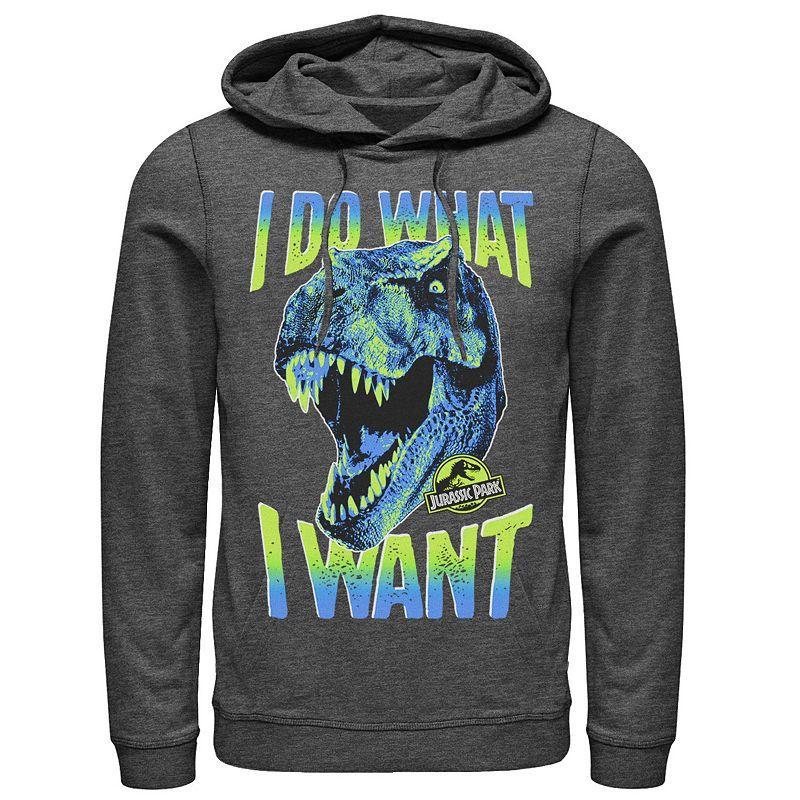 Men's Jurassic Park T-Rex I Do What I Want Graphic Pullover Hoodie,  Product Image