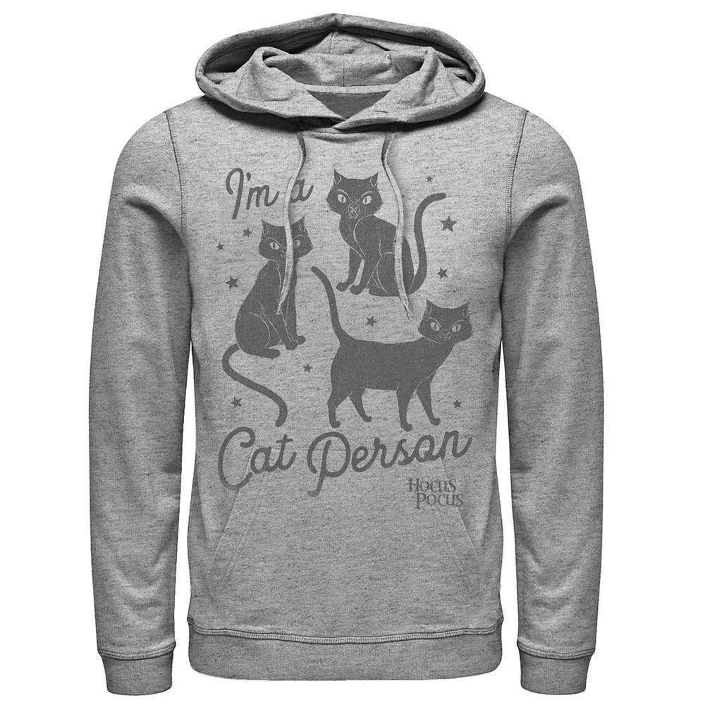 Men's Hocus Pocus Cat Person Text Hoodie,  Product Image