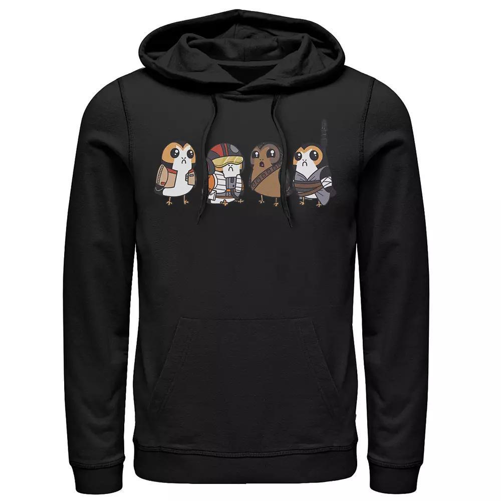 Men's Star Wars Cute Porgs Dressed As Characters Portrait Hoodie,  Product Image