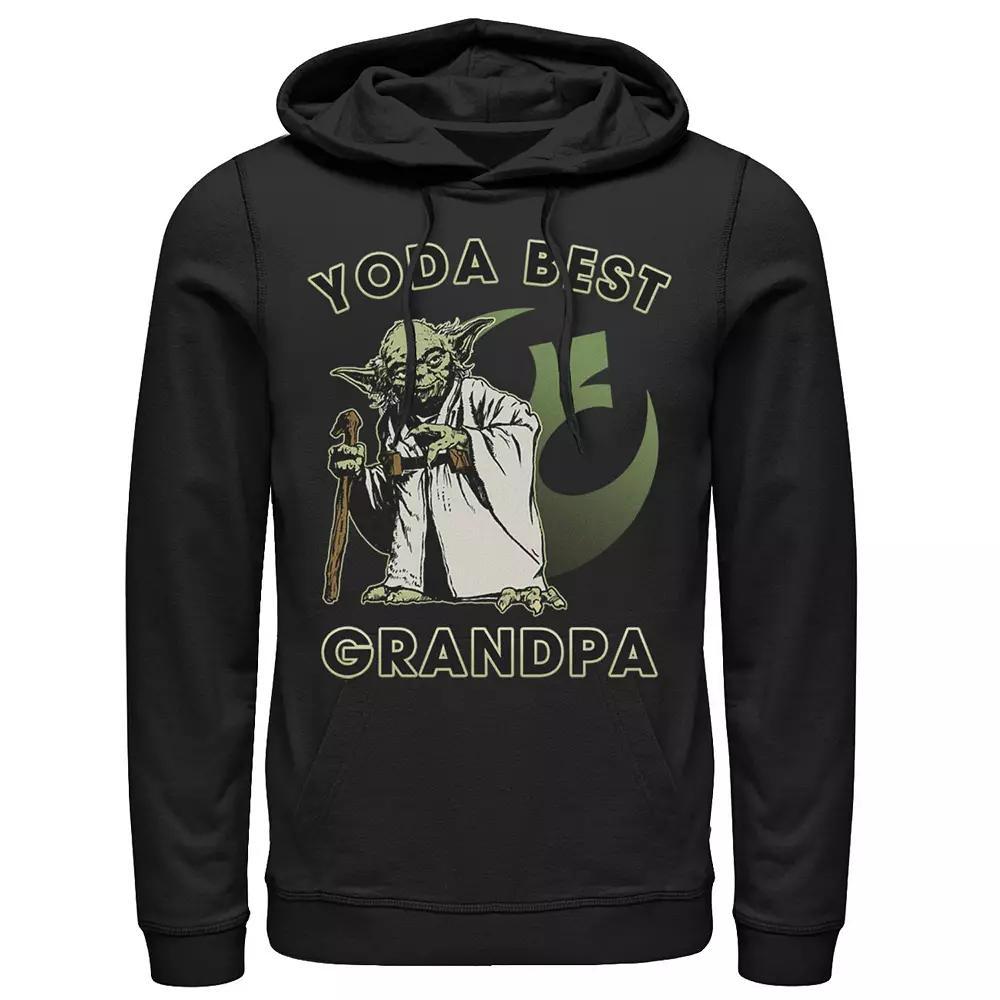 Men's Star Wars Yoda Best Grandpa Rebel Logo Hoodie,  Product Image