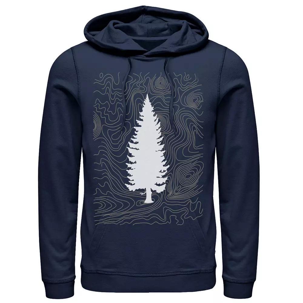 Men's Fifth Sun Tree Outline Sketched Lines Hoodie,  Product Image