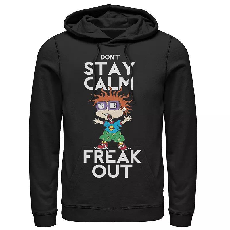 Men's Nickelodeon Rugrats Chuckie Don't Stay Calm Freak Out Graphic Hoodie, Size: Large, Blue Product Image