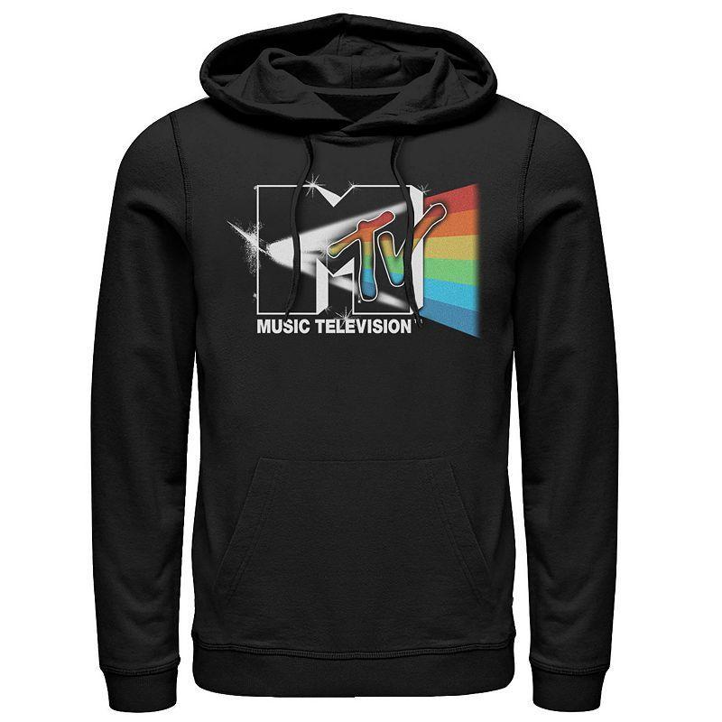 Men's MTV Music Television Logo Pink Floyd Prism Hoodie, Size: XL, Black Product Image