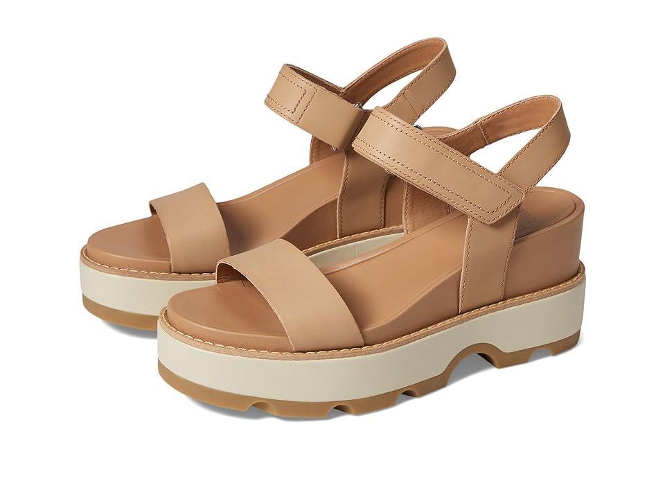 Sorel Womens Joanie Ivy Y Strap Platform Wedge Sandals Product Image