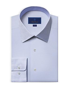 David Donahue Trim Fit Micro Dobby Dress Shirt Product Image