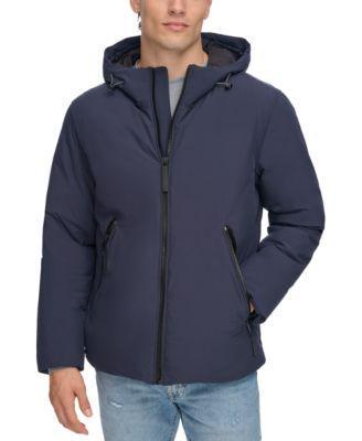 Dkny Mens Hooded Full-Zip Jacket Product Image