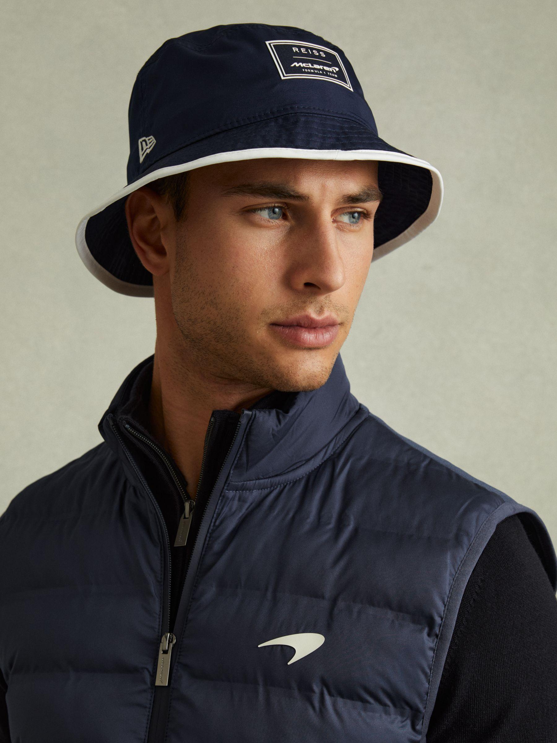 Embroidered Hat in Navy Product Image