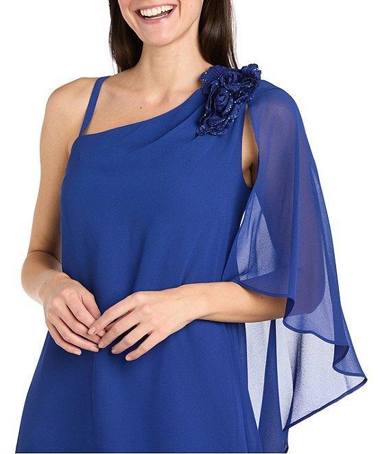 R & M Richards One Shoulder Flower Dress Product Image