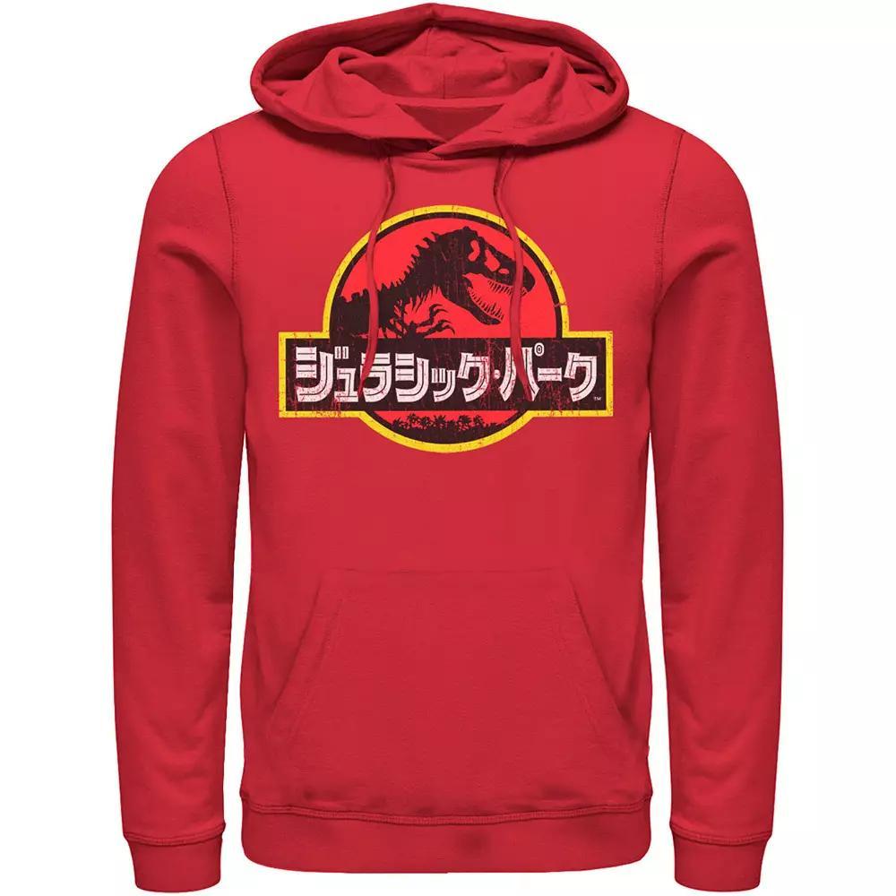Mens Jurassic Park Logo Outlined Hoodie, Men's,  Product Image