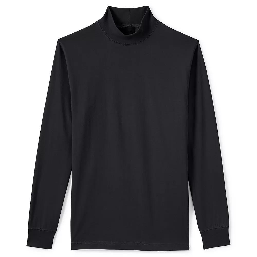 Men's Lands' End Super-T Mock Turtleneck,  Product Image