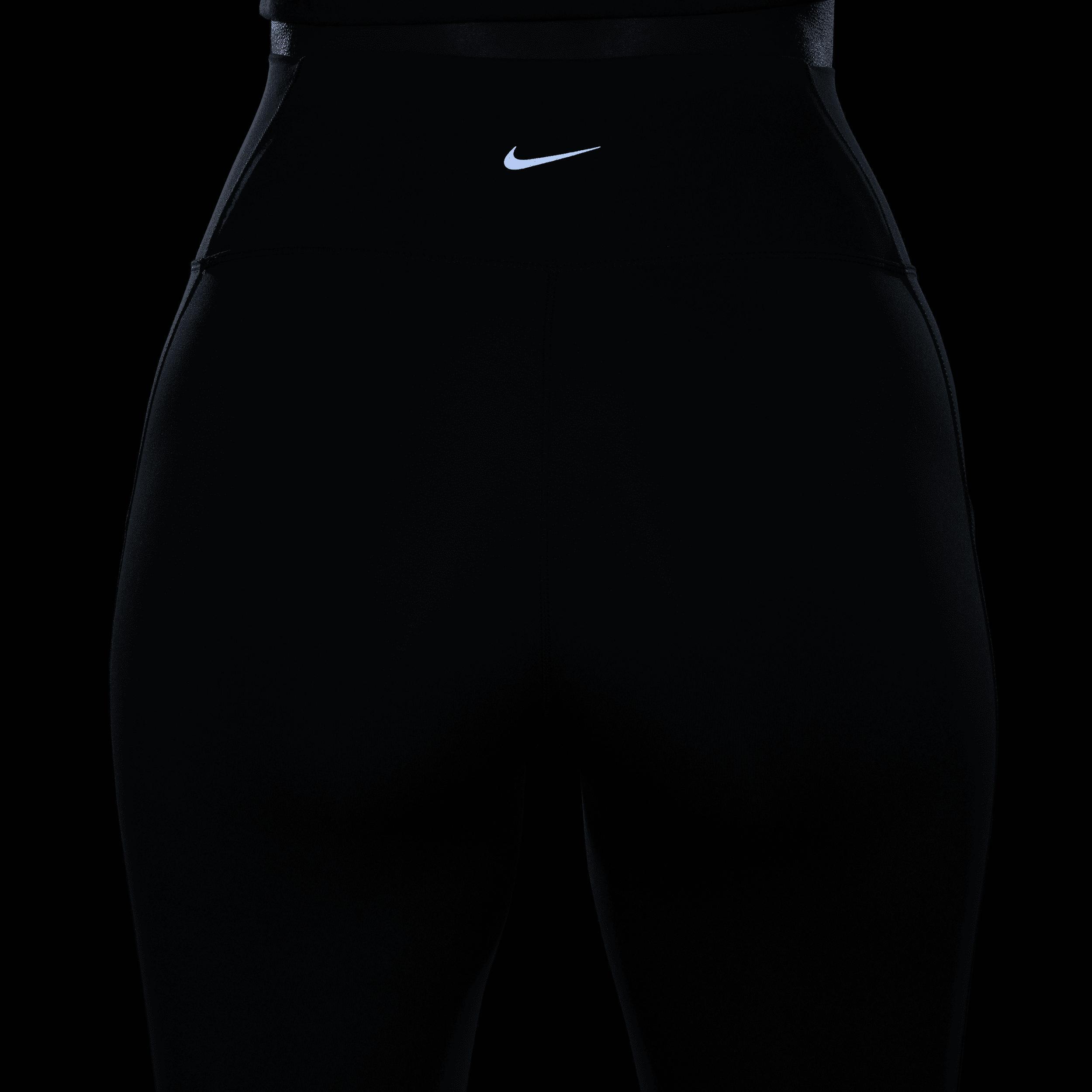 Women's Nike One Pocketed High-Waisted 7/8 Ankle Leggings, Size: Large, Armory Blue Product Image