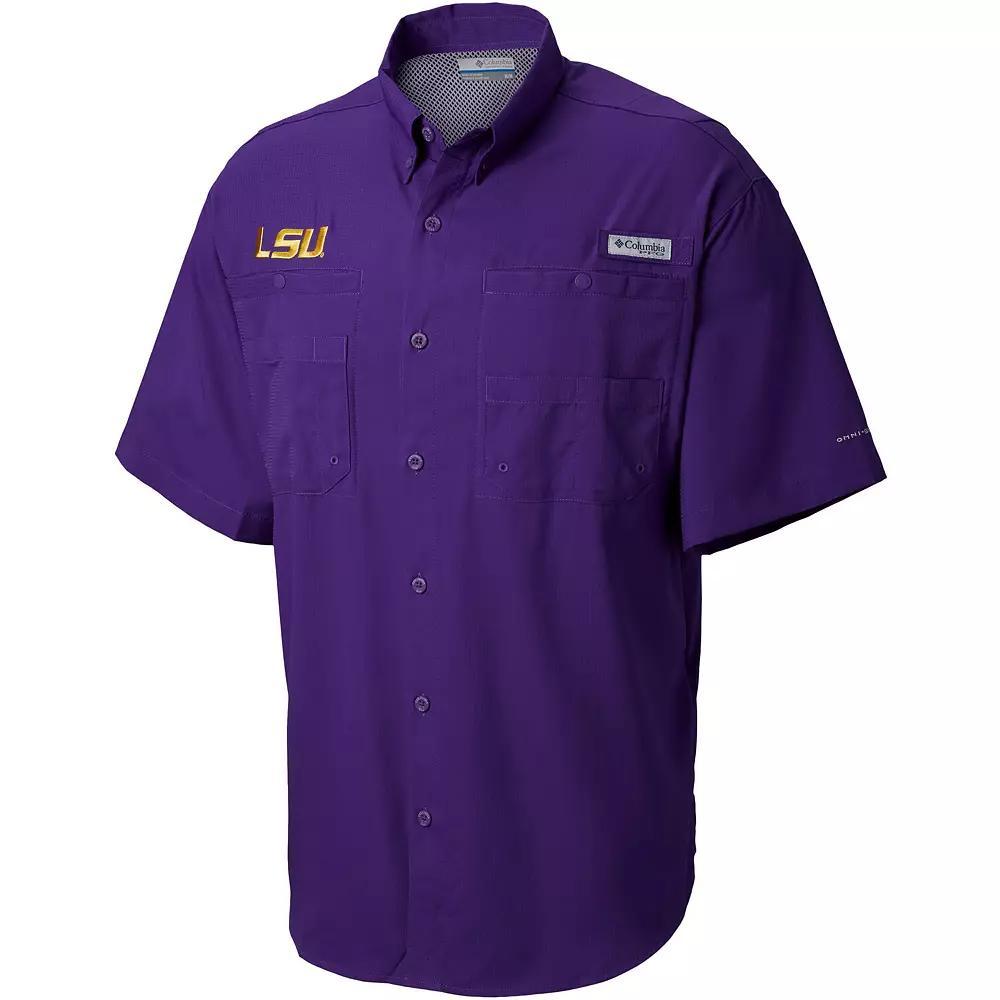 Mens Columbia LSU Tigers Big & Tall Collegiate Tamiami Button-Down Shirt Product Image
