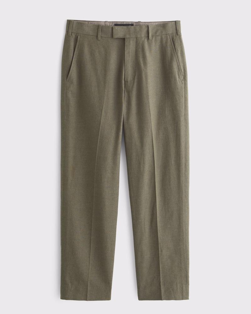 The A&F Collins Linen-Blend Suit Pant Product Image