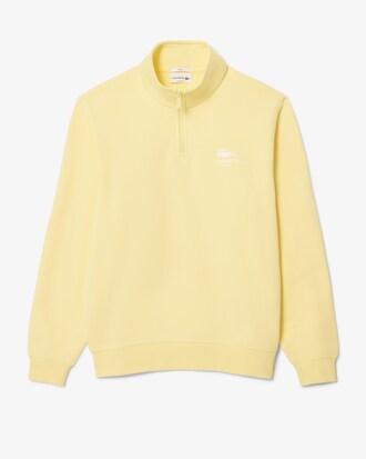 High Neck Zip-Up Print Sweatshirt Product Image