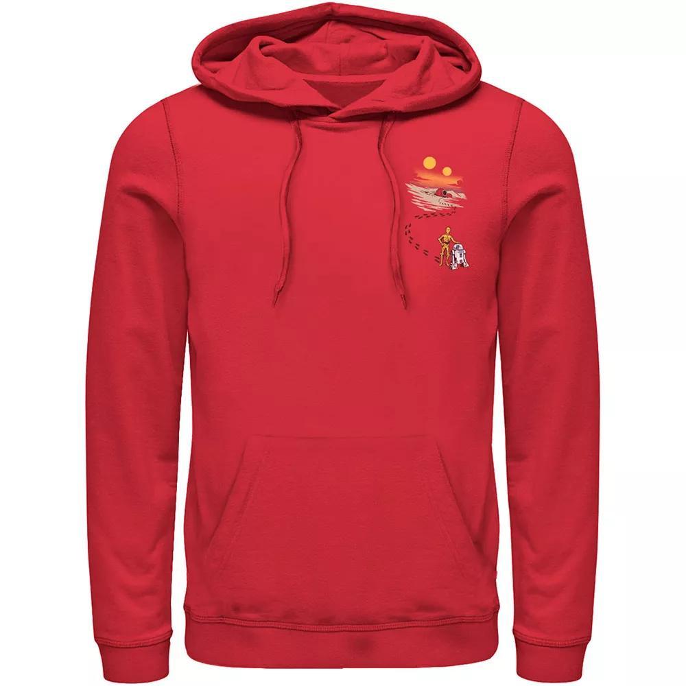 Men's Star Wars Droid Dessert Footprints Pocket Hoodie,  Product Image