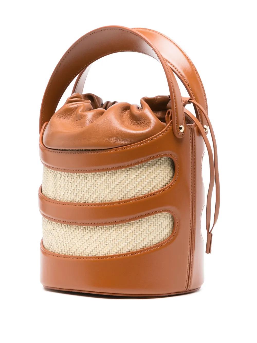 ALEXANDER MCQUEEN Rise Bucket Bag In Brown Product Image