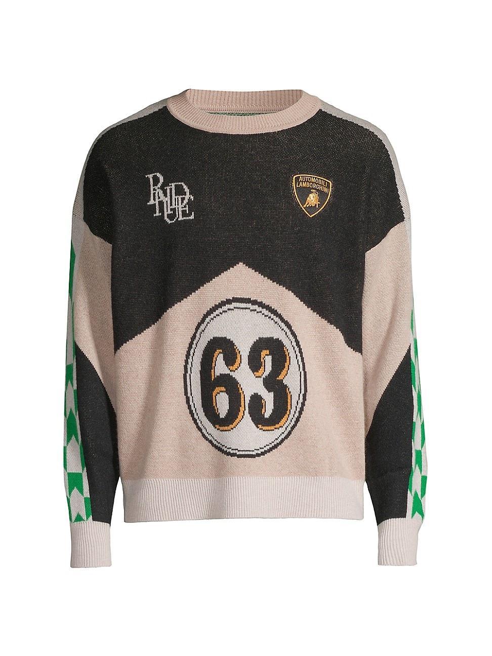 Mens R H U D E x Lamborghini Wool-Cashmere Crewneck Sweater Product Image