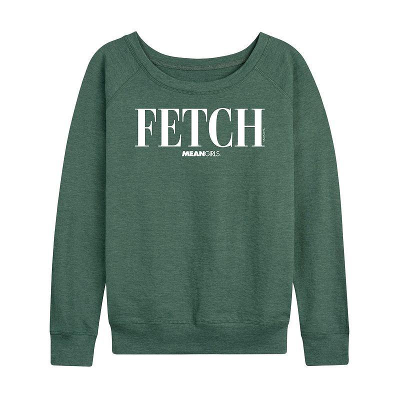 Women's Mean Girls Fetch French Terry Long Sleeve Tee, Size: XL, Heather Grey Product Image