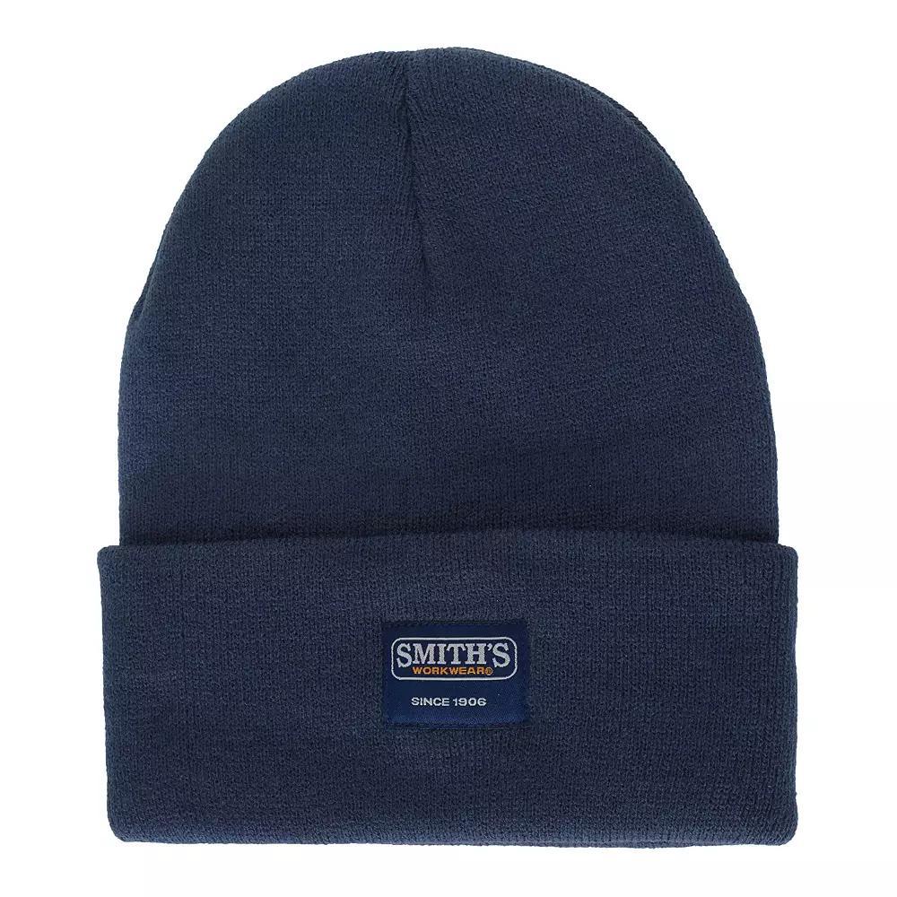 Men's Smith's Workwear Cuffed Pull-On Knit Beanie, Blue Product Image