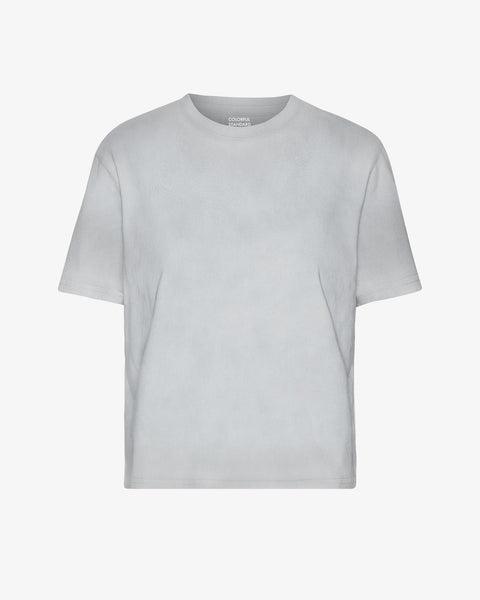 Organic Boxy Crop Tee - Petrol Blue Product Image