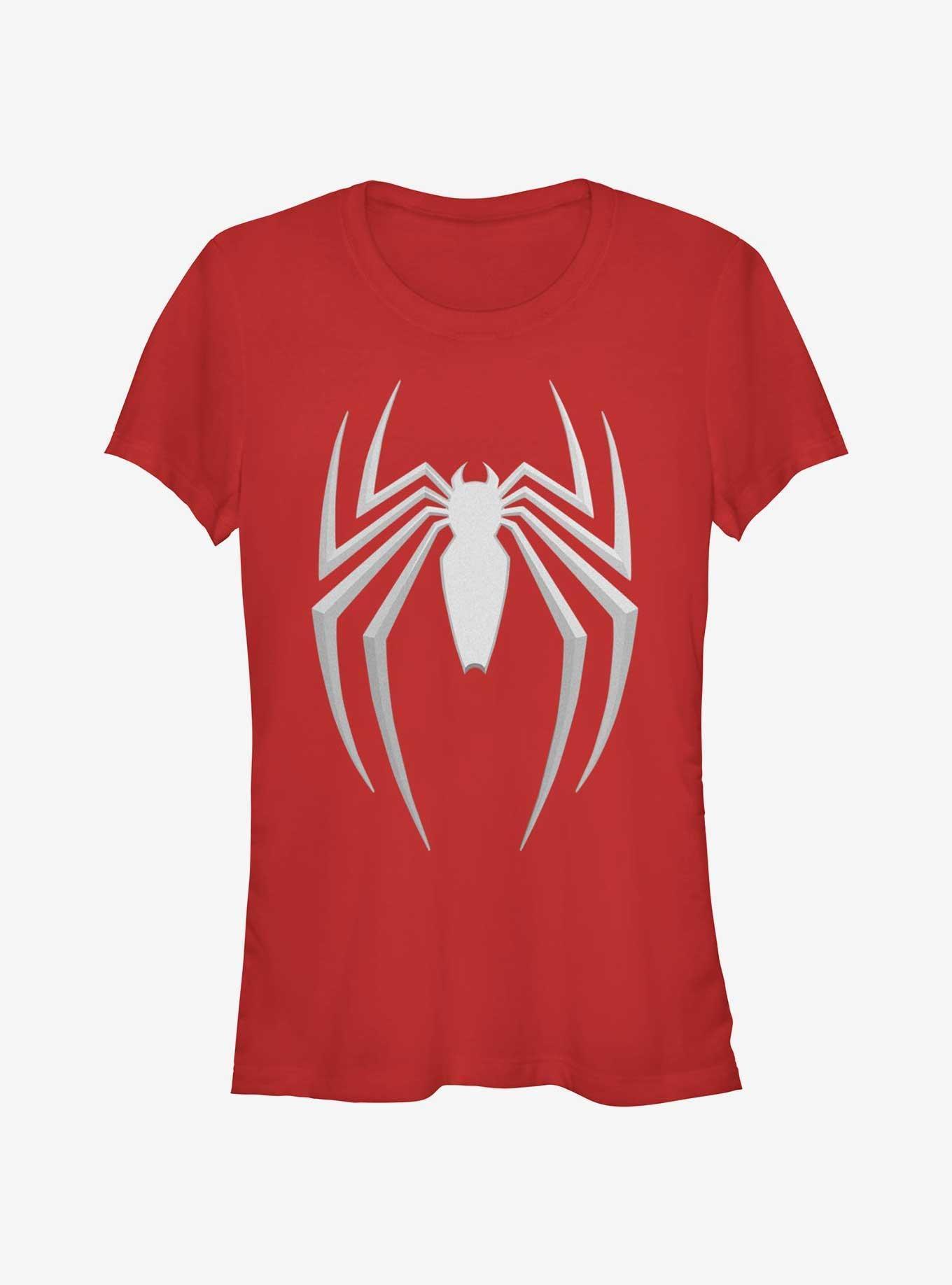 Marvel Spider-Man 2 Game Gray Spider Icon Girls T-Shirt Product Image