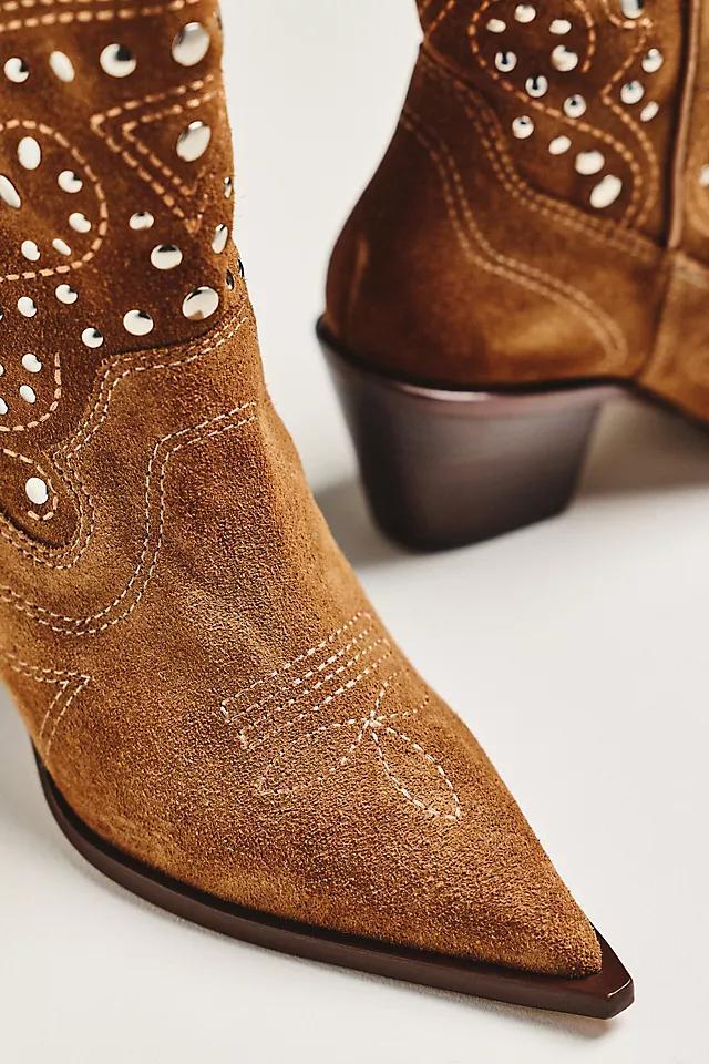 By Anthropologie Studded Western Boots Product Image