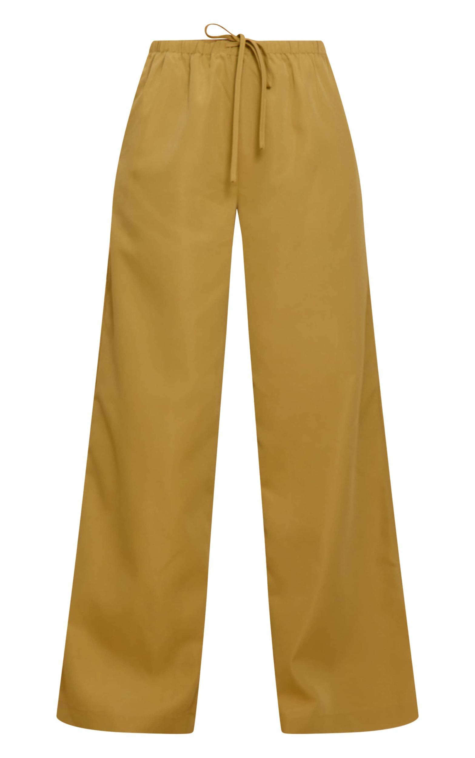  Sand Tailored Wide Leg Drawstring Pants Product Image