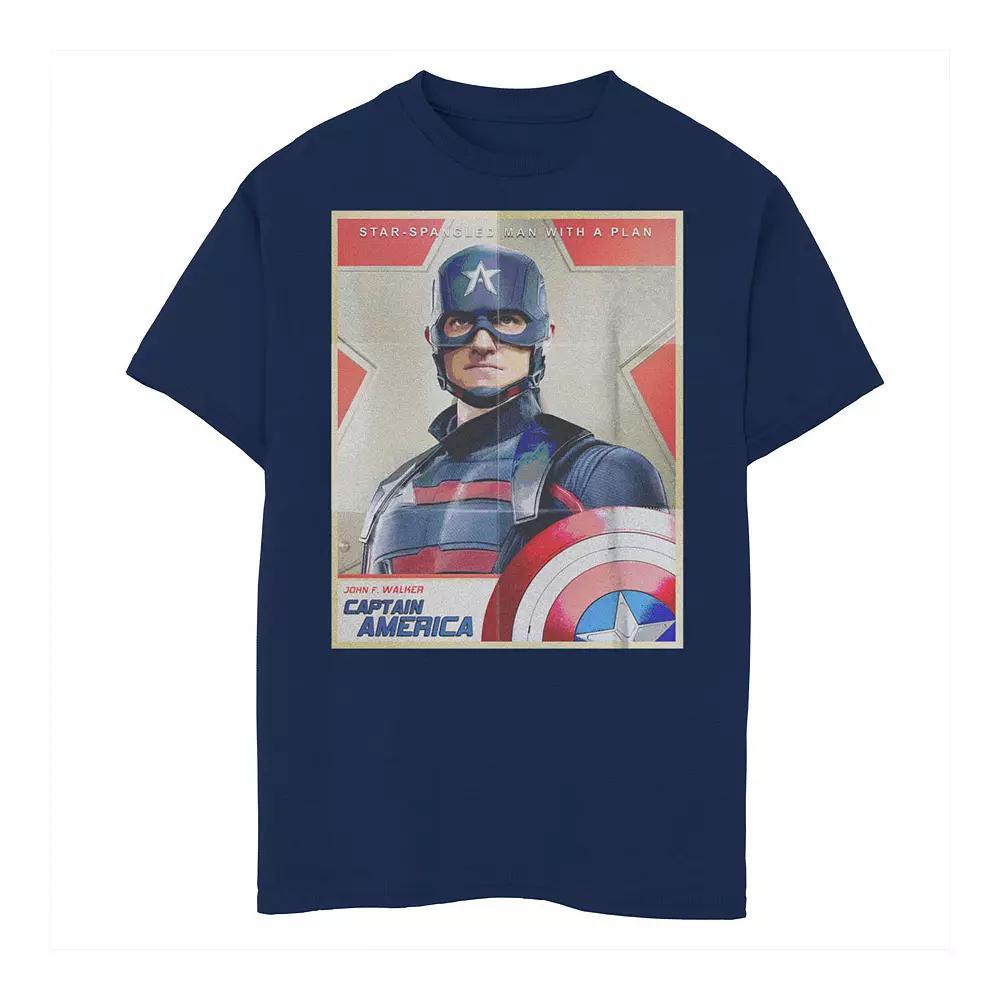 Boys 6-20 Marvel Falcon Winter Soldier Captain America Man With A Plan Tee, Boy's,  Product Image