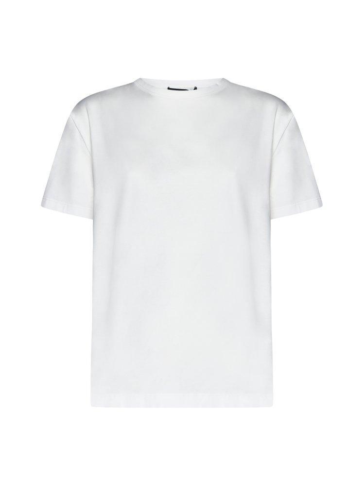 FABIANA FILIPPI Panelled Cotton T-shirt In White Product Image