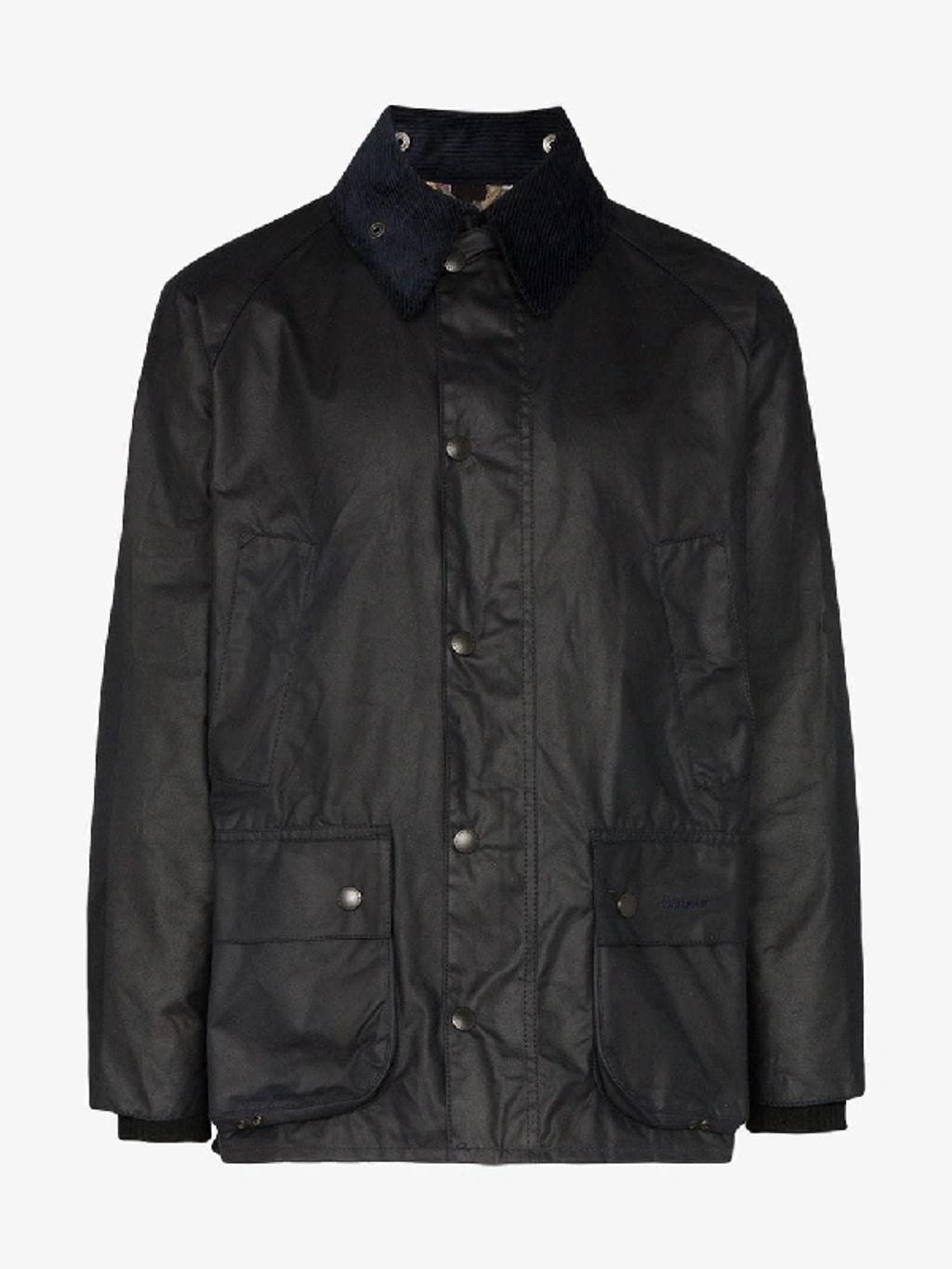 BARBOUR Bedale Wax Jacket In Blue Product Image