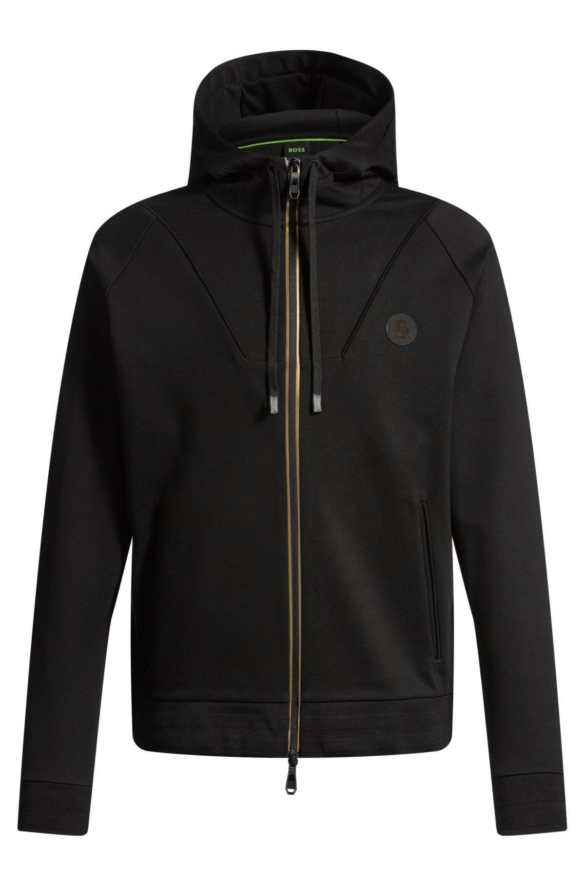 Zip-up hoodie with Double B monogram Product Image