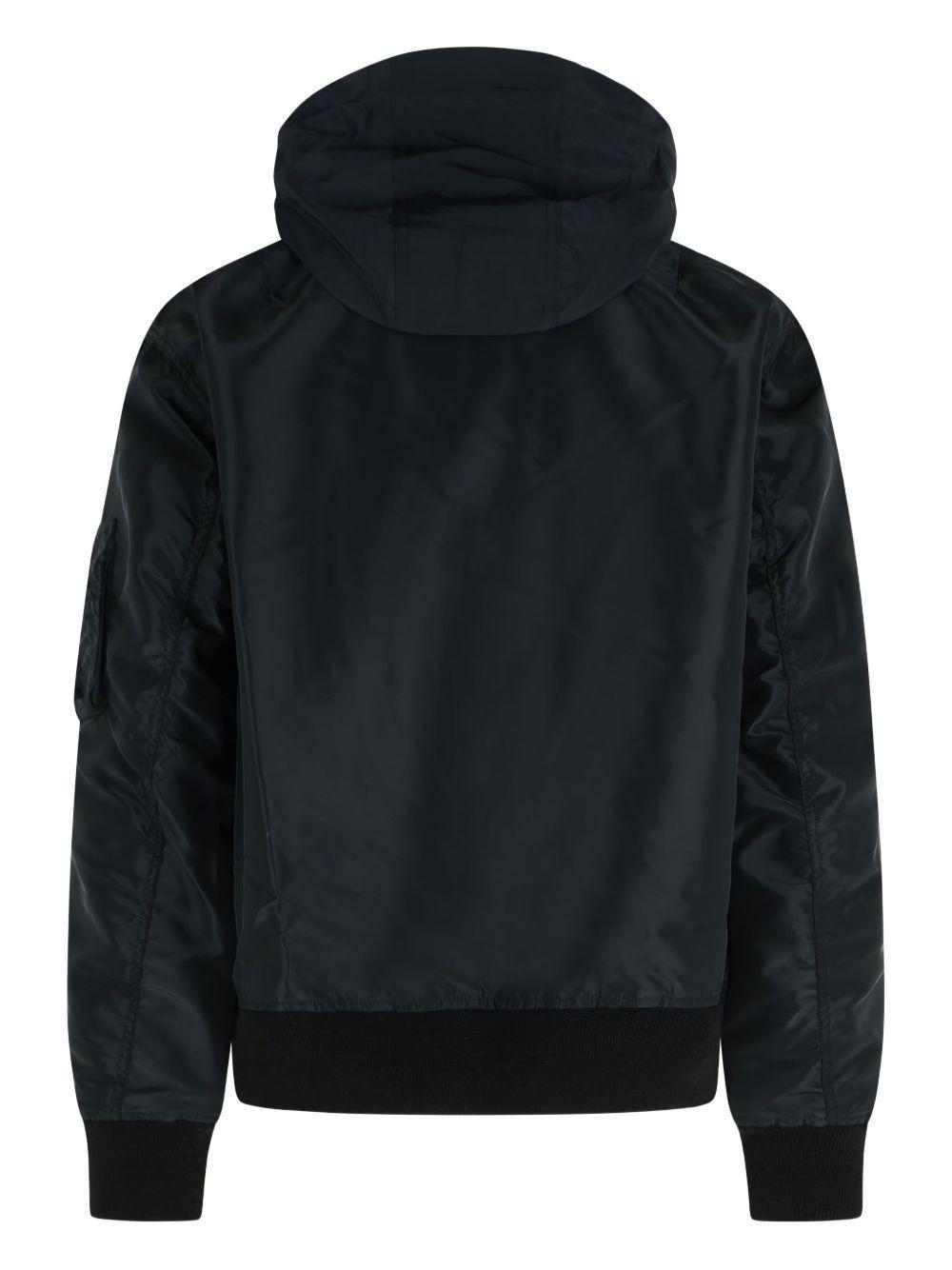 zip-front hooded jacket Product Image