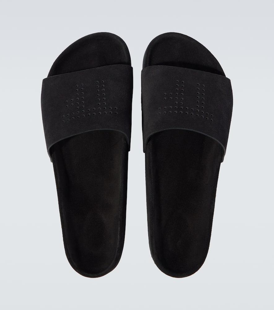 TOM FORD Harris Suede Slides In Black Product Image